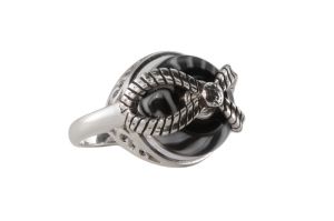 BOW TIE or Rope Knot Bead Ring by MOXIE Jewelry